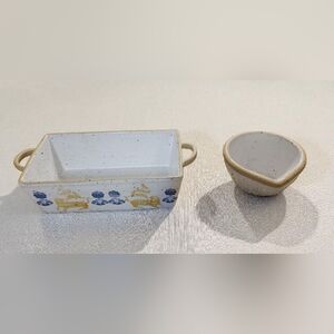 Anthropologie Maria Lena Model Loaf Pan And Bowl Set (2 Pieces)